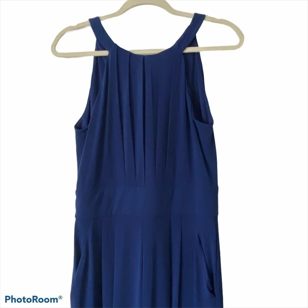 VINCE CAMUTO Blue Wide-Leg Halter Jumpsuit Size S - Picture 6 of 12